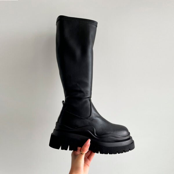 Ботинки женские Bottеga Black Мех