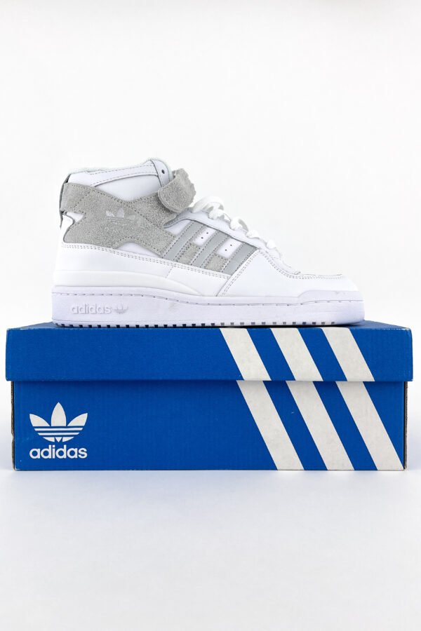 Кроссовки мужские Adidas Forum Mid White Grey