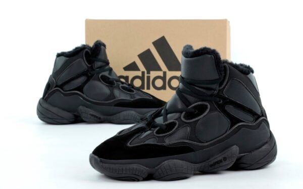 Кроссовки Мужские Adidas Yeezy 500 Winter Black Высокие