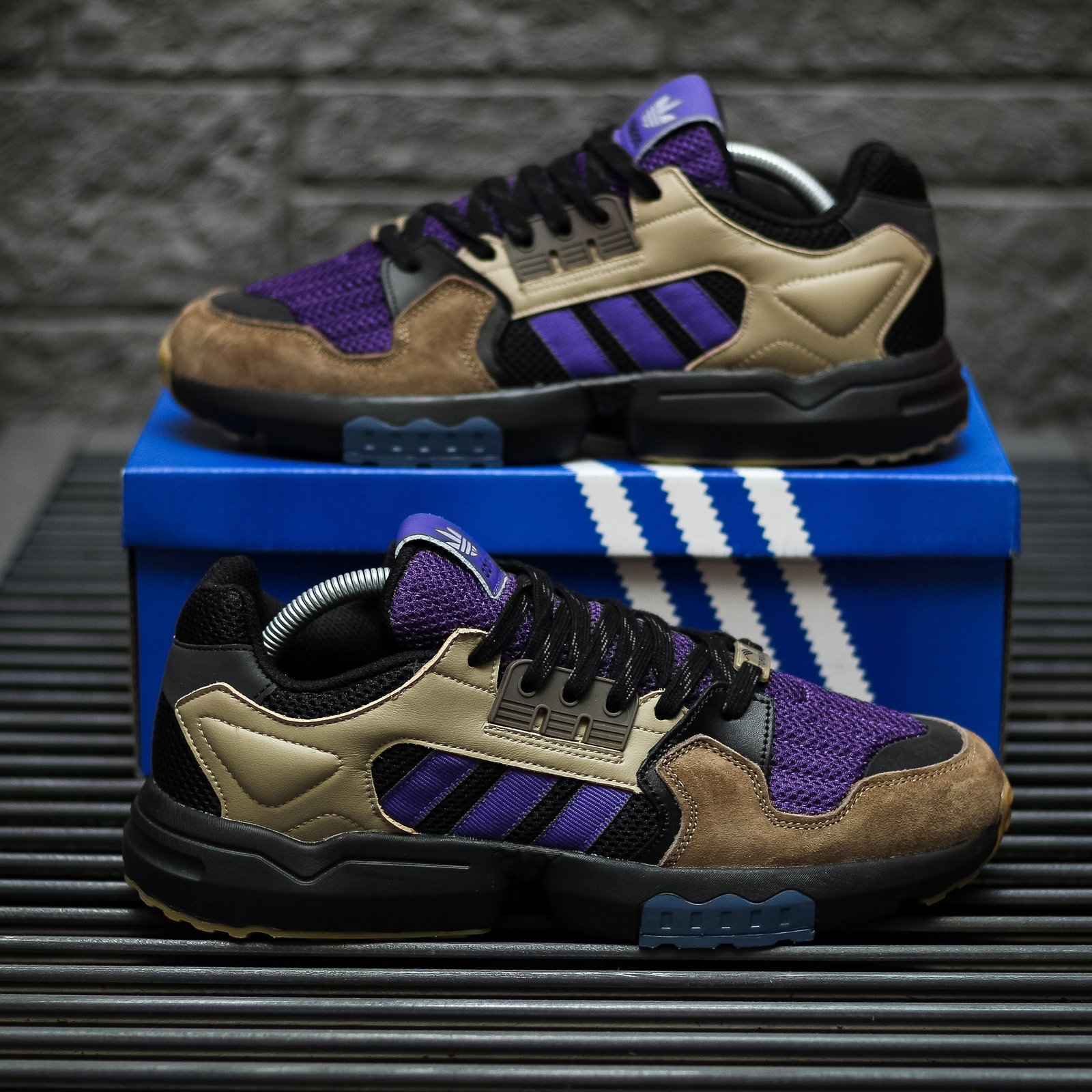 Adidas zx 12000 brun 2025 homme