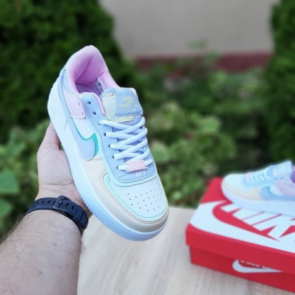Кроссовки женские Nike Air Force 1 Shadow White Pink Blue
