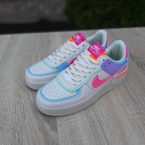 Кроссовки женские Nike Air Force 1 Shadow White Purple Pink
