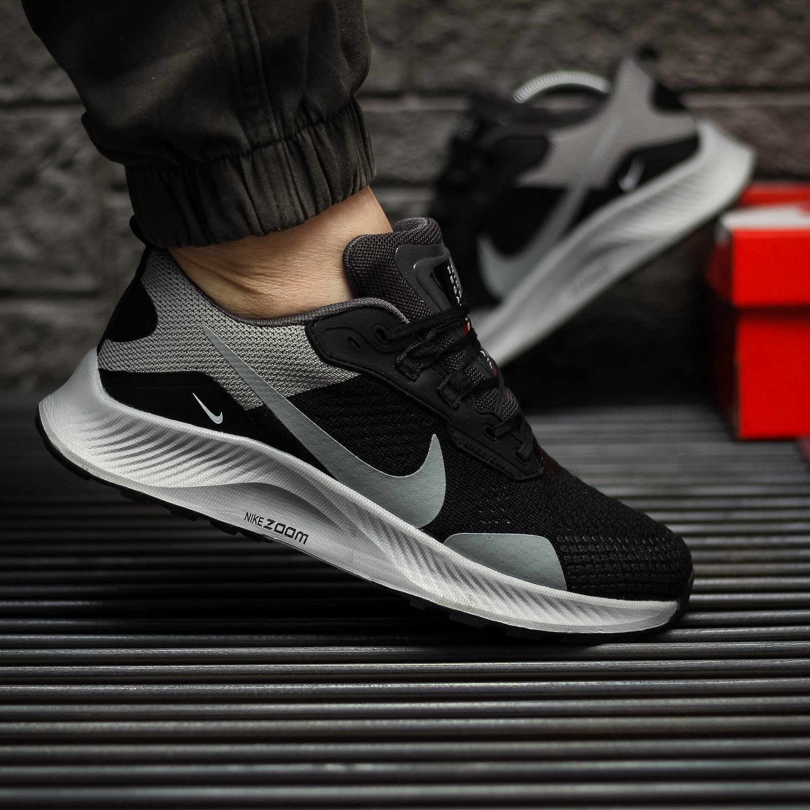 Nike air cheap pegasus all black