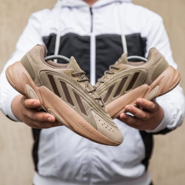 Кроссовки Мужские Adidas Ozelia brown Сетка
