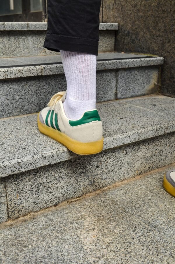 Кроссовки Мужские Adidas Gazelle beige green