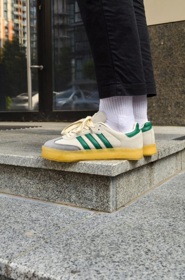 Кроссовки Мужские Adidas Gazelle beige green