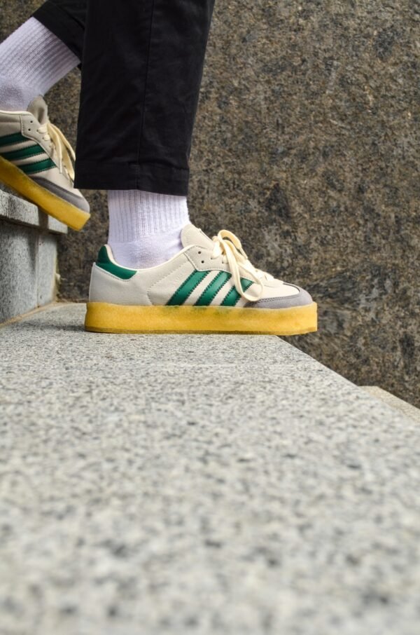 Кроссовки Мужские Adidas Gazelle beige green