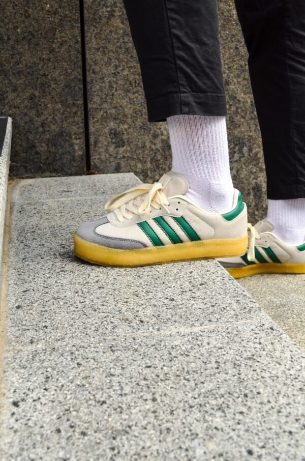 Кроссовки Мужские Adidas Gazelle beige green