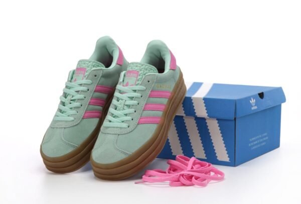 Женские Кроссовки Adidas Gazelle Bold Blue Pink