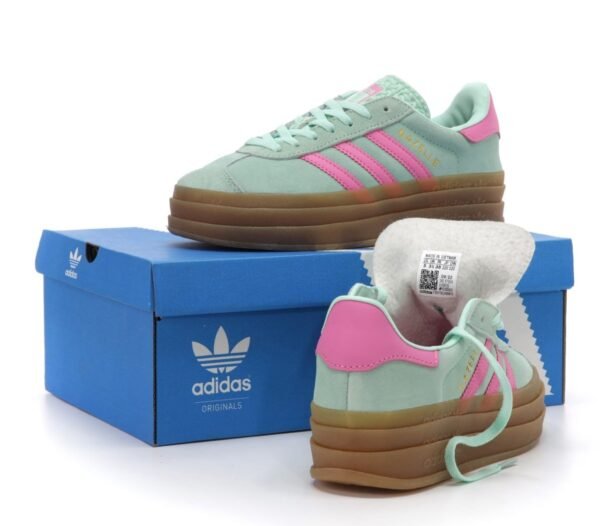 Женские Кроссовки Adidas Gazelle Bold Blue Pink