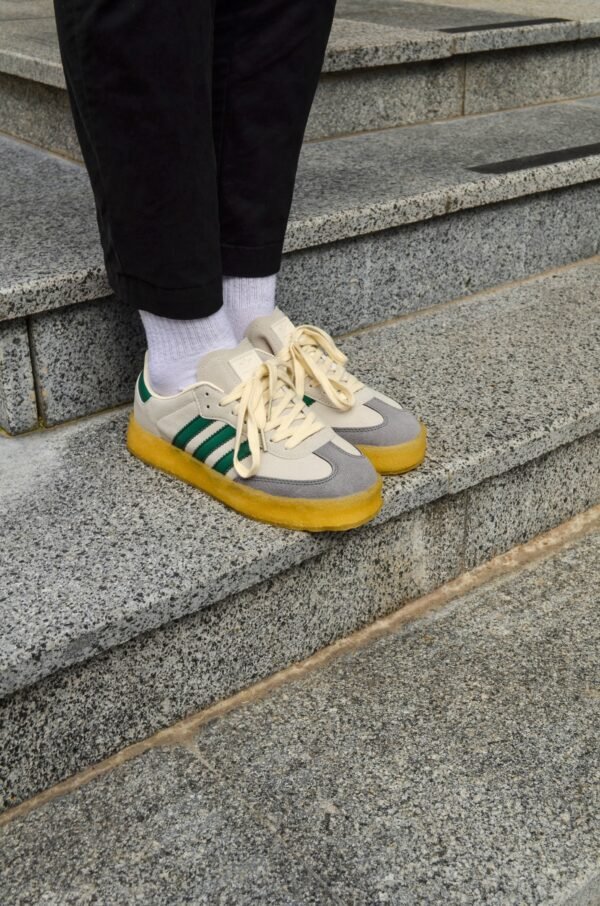 Кроссовки Мужские Adidas Gazelle beige green