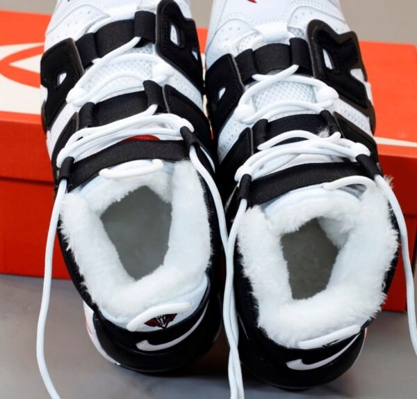 Кроссовки мужские Nike Air More Uptempo White Black Winter Зимние