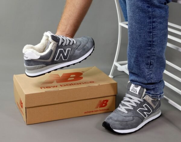 Кроссовки мужские New Balance 574 Winter Grey Мех