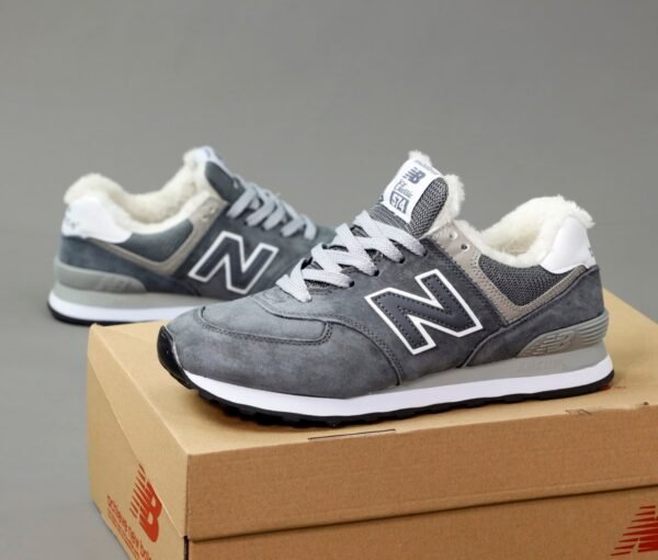 Кроссовки мужские New Balance 574 Winter Grey Мех