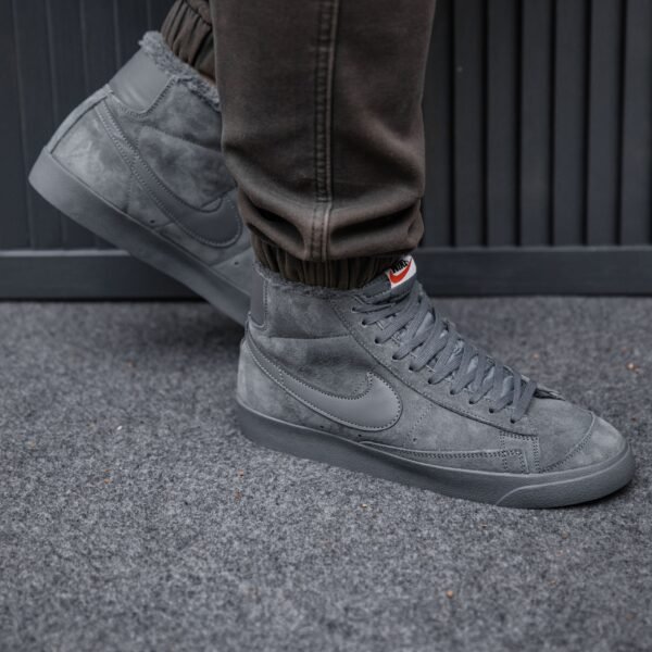 Кроссовки мужские Nike Blazer mid Grey Зимние