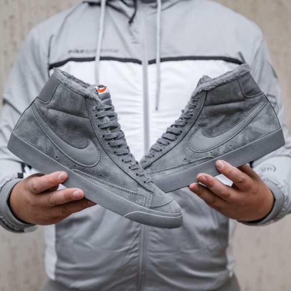 Кроссовки мужские Nike Blazer mid Grey Зимние