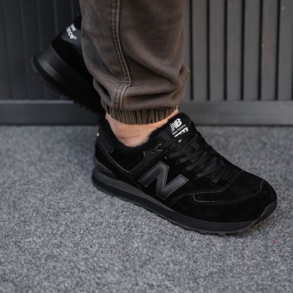 Кроссовки мужские New Balance 574 Black Зимние