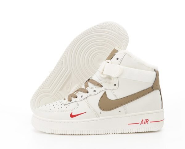 Кроссовки Женские Nike Air Force 1 mid White Зимние