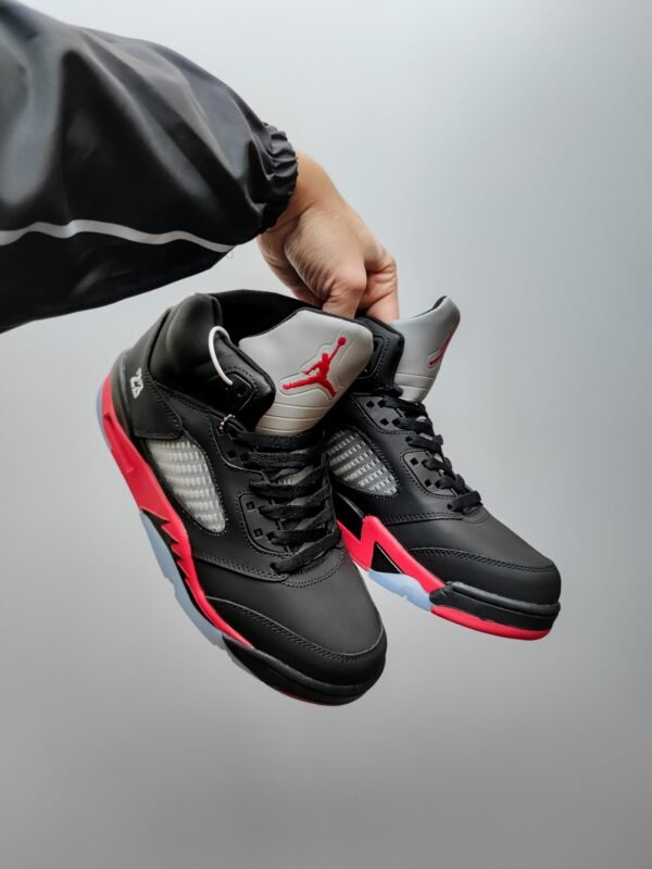 Кроссовки мужские Nike Air Jordan 5 Retro Black Fur Зимние