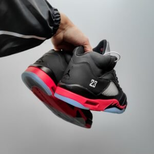 Кроссовки мужские Nike Air Jordan 5 Retro Black Fur Зимние