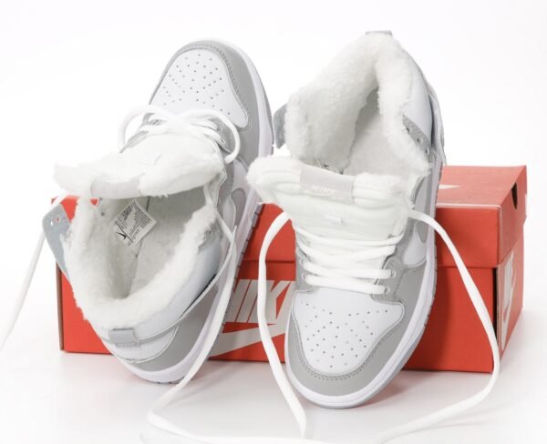 Кроссовки Nike SB Dunk Mid Grey White Зимние