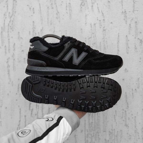 Кроссовки мужские New Balance 574 Black Зимние