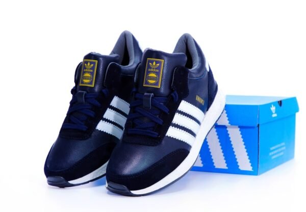 Кроссовки Мужские Adidas Iniki Mid Blue Зимние