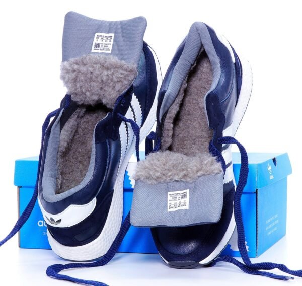 Кроссовки Мужские Adidas Iniki Mid Blue Зимние