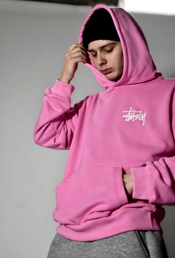 Худи Stussy logo pink