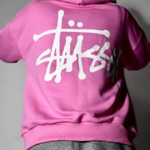 Худи Stussy logo pink