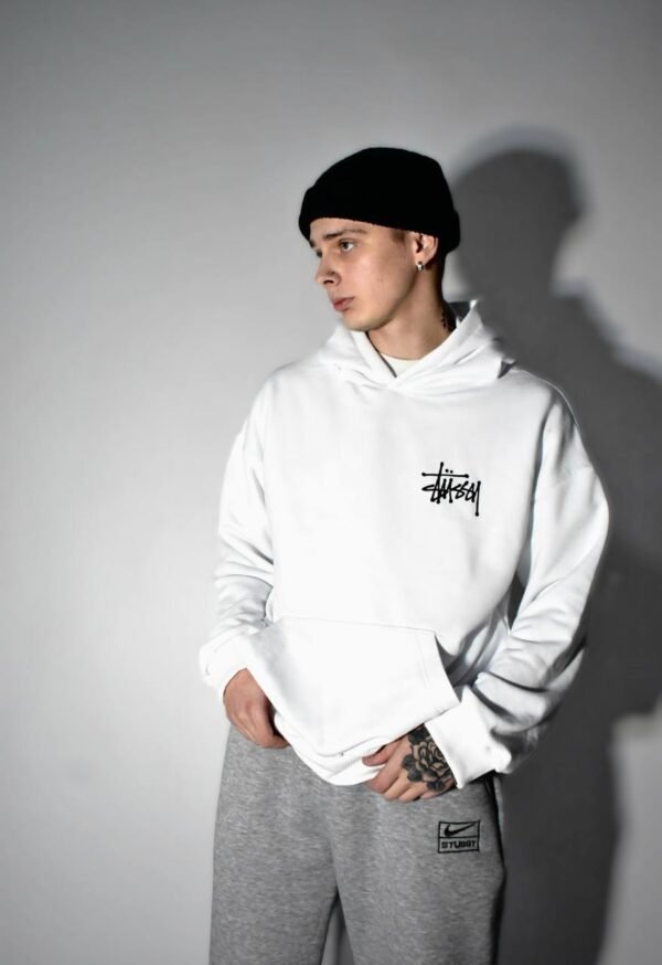 Худи Stussy logo White