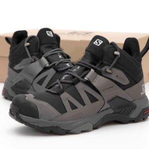 Кроссовки мужские Salomon X Ultra 4 MID GTX GORE-TEX Black Grey