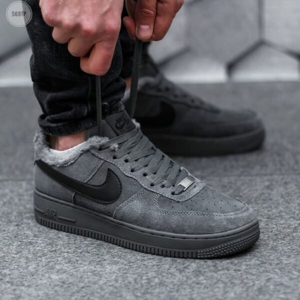 Кроссовки мужские Nike Air Force Low Dark Grey Winter