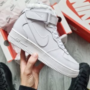 Кроссовки Мужские Nike Air Force Hight White Winter