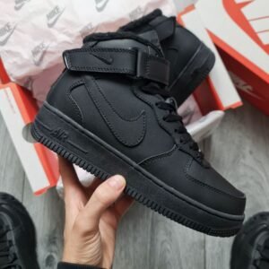 Кроссовки Мужские Nike Air Force Hight Black Winter