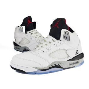 Кроссовки Мужские Nike Air Jordan 5 White Fur White