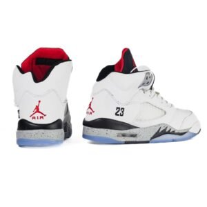 Кроссовки Мужские Nike Air Jordan 5 White Fur White