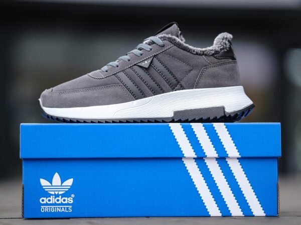 Кроссовки мужские Adidas Retropy F2 Grey Хутро