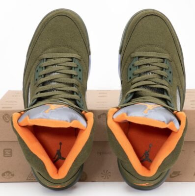 Кроссовки Мужские Nike Air Jordan 5 Green