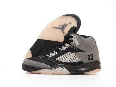 Кроссовки Мужские Nike Air Jordan 5 Black Grey