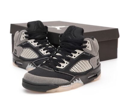 Кроссовки Мужские Nike Air Jordan 5 Black Grey