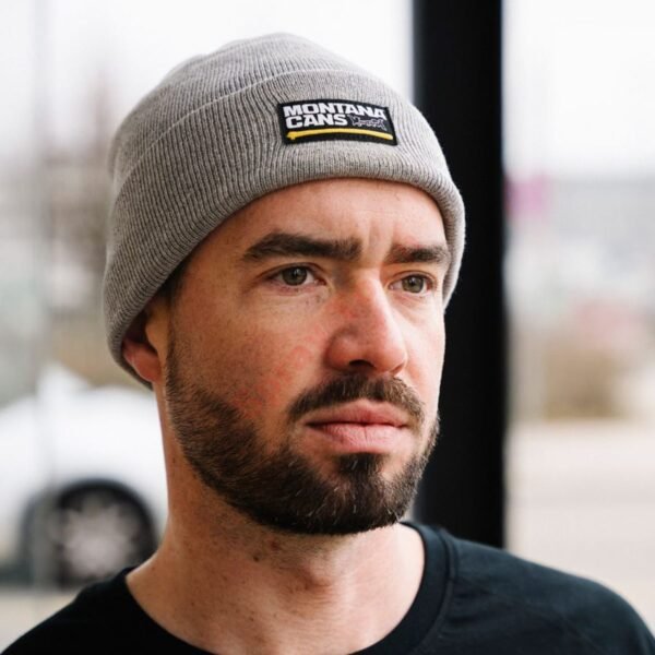 Montana Beanie Logo Line Grey Heather