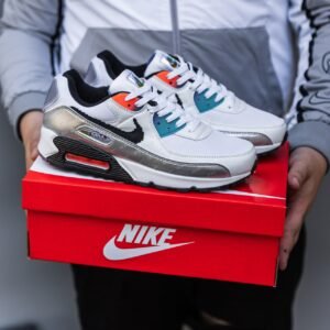 Кроссовки Мужские Nike Air Max 90 White Grey