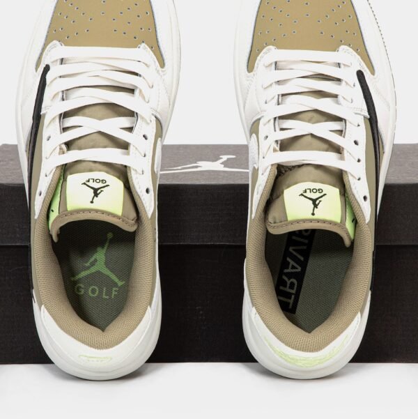 Кроссовки Мужские Nike Air Jordan Cut The Check x Travis Scott White Green