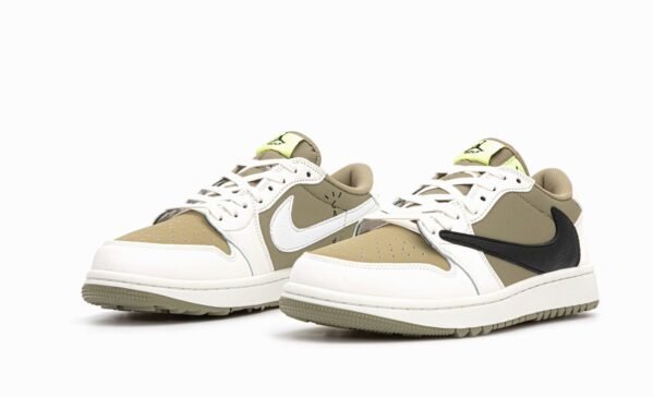 Кроссовки Мужские Nike Air Jordan Cut The Check x Travis Scott White Green