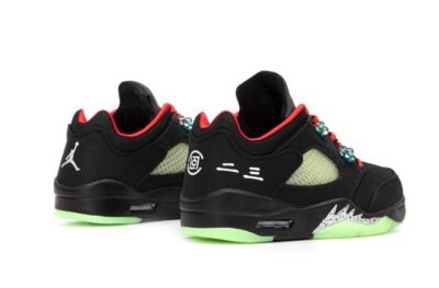 Кроссовки Мужские Nike Air Jordan 4 Low Black Red Green