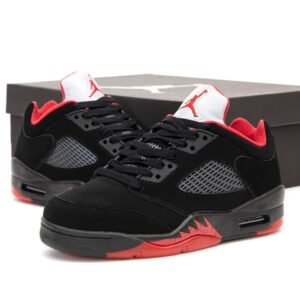 Кроссовки Мужские Nike Air Jordan 4 Low Black Red