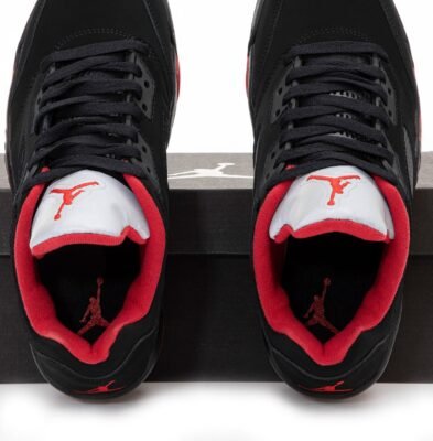 Кроссовки Мужские Nike Air Jordan 4 Low Black Red