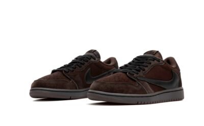 Кроссовки Мужские Nike Air Jordan 1 Low x Travis Scott brown