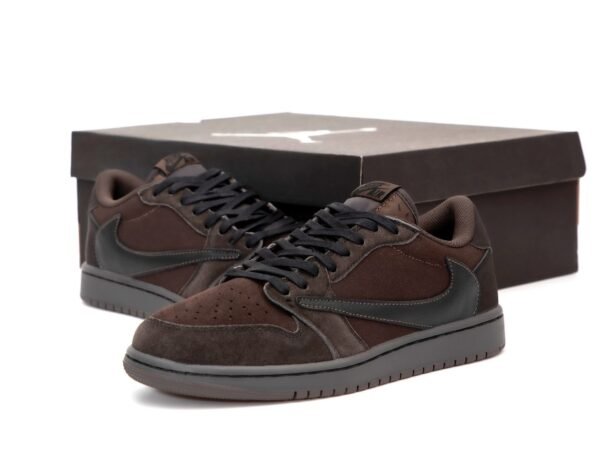 Кроссовки Мужские Nike Air Jordan 1 Low x Travis Scott brown